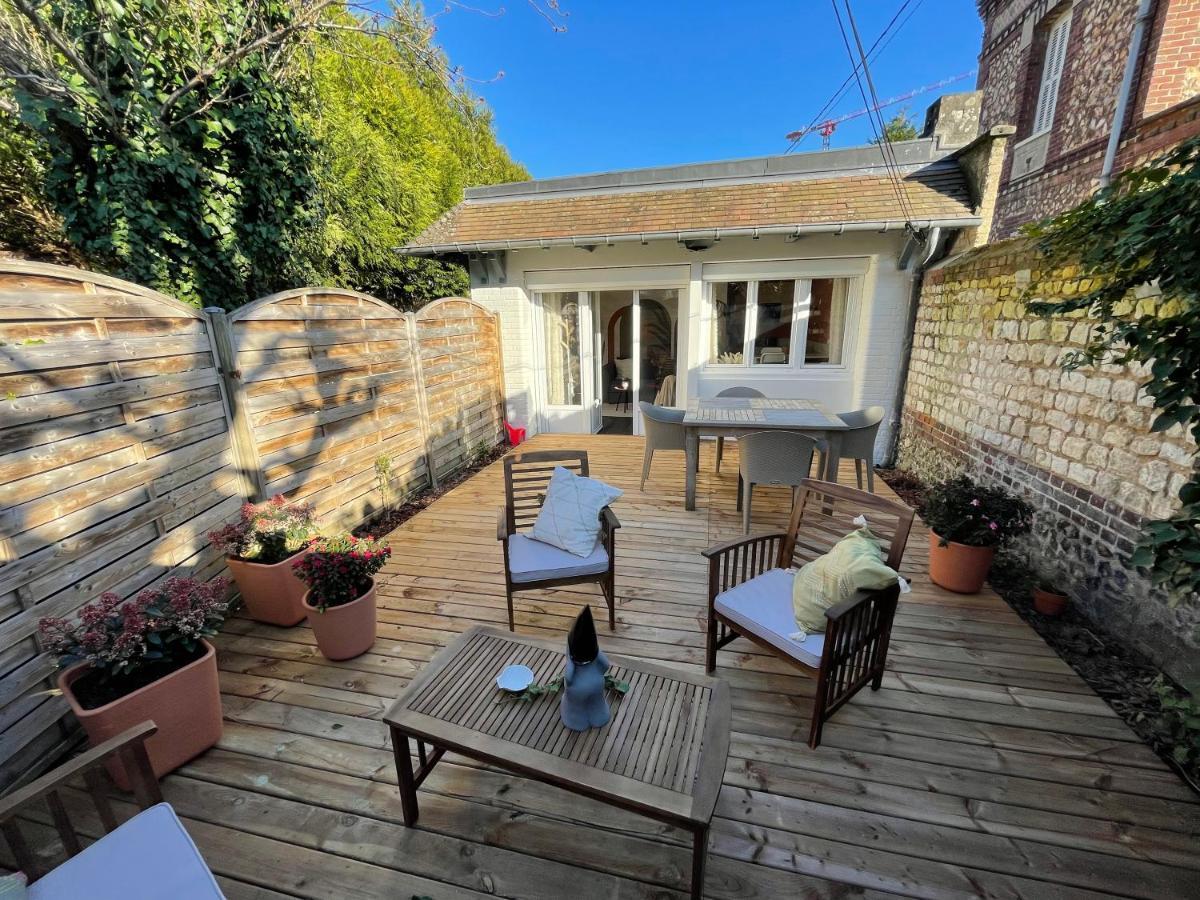 Le 102, Maison Avec Terrasse Et Parking Gare De Rouen Kültér fotó