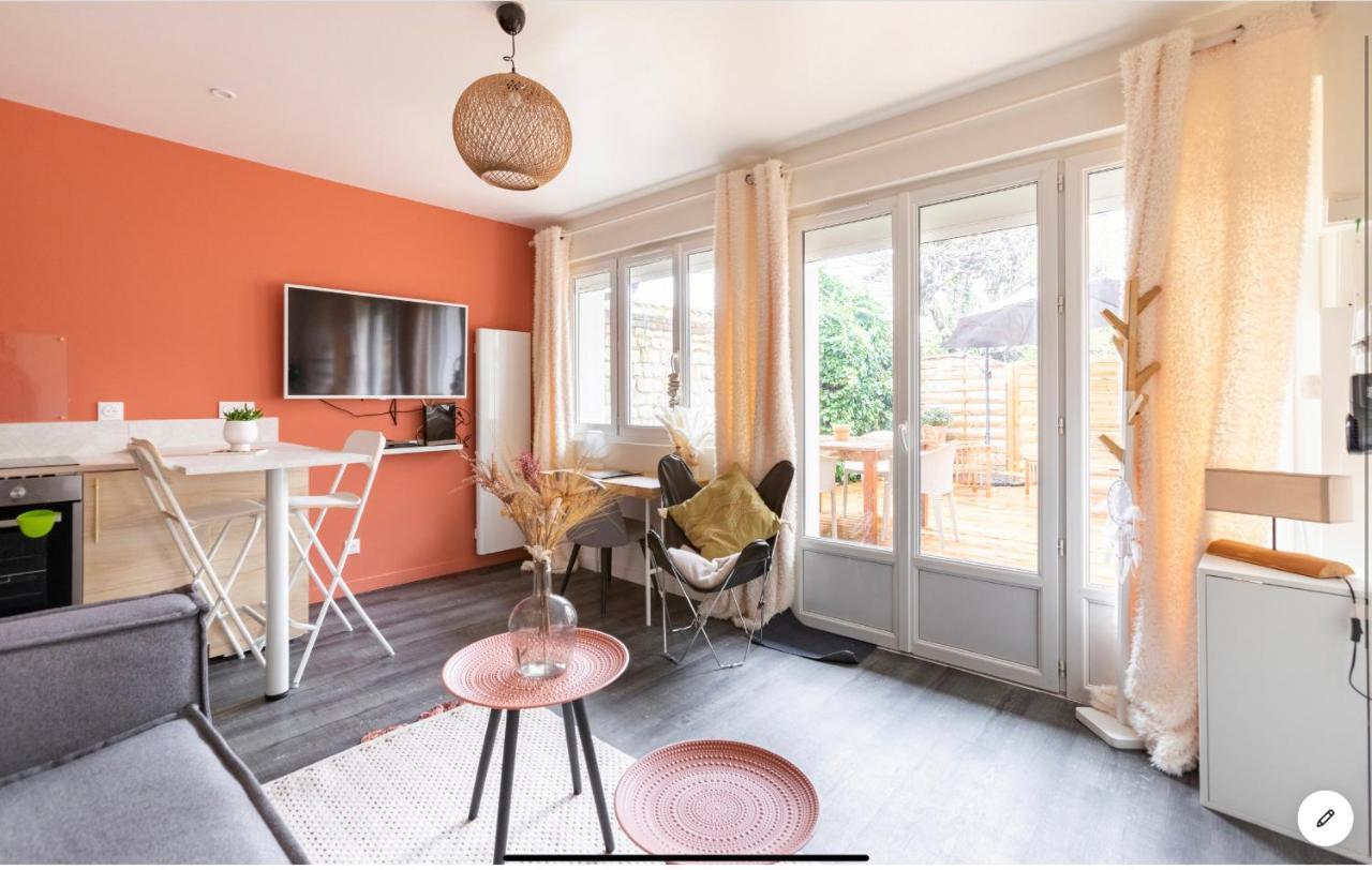 Le 102, Maison Avec Terrasse Et Parking Gare De Rouen Kültér fotó